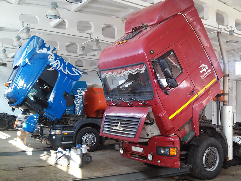Фото ремонта кузова грузовиков