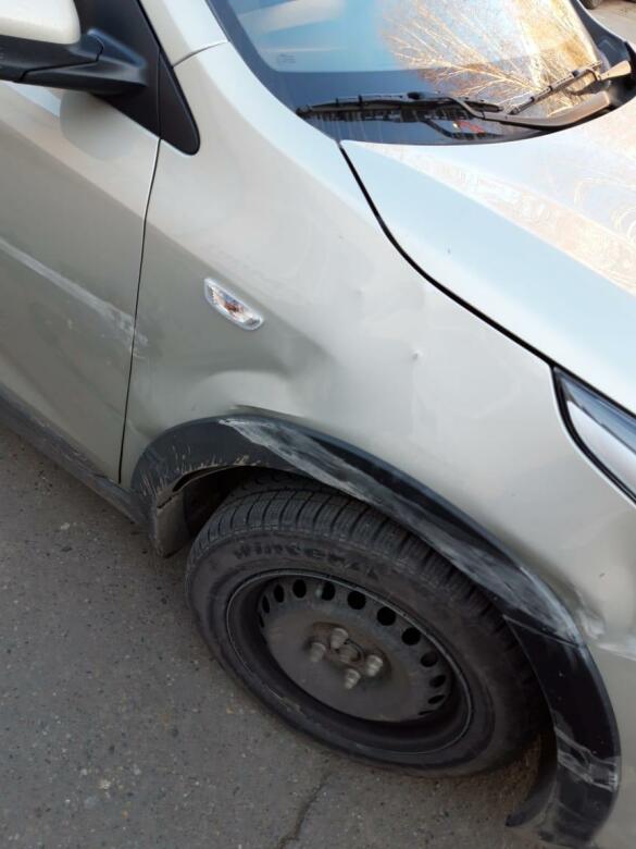 Kia Rio фото до ремонта